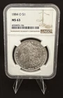 1884-O Morgan Silver Dollar $1 New Orleans O Mint Mark NGC MS63 Business