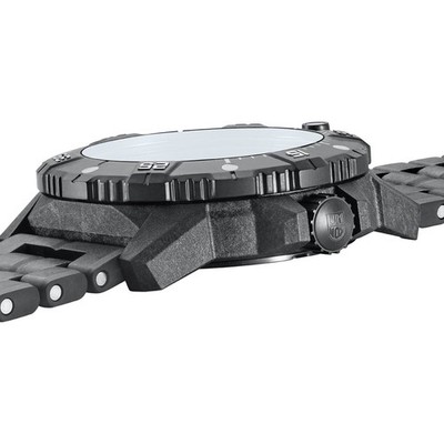 Luminox Men's Watch Master Carbon Seal Automatic Orange Dial Black