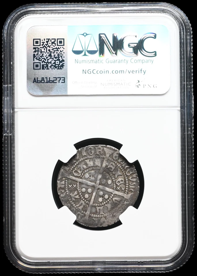 ENGLAND. Henry VI, 1422-1461, Hammered Silver Groat, Calais, S-1836, NGC F15 - Image 4 of 4
