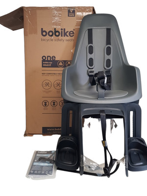 Fahrrad Kindersitz Bobike ONE Maxi Urban Grey Gepäckträger 9-22kg - NEU