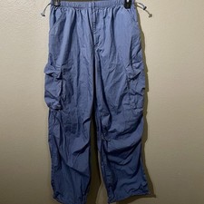 Charlotte Russe Y2K Baggy Wide Leg Skate Pants Cargo Blue Women  s Sz M