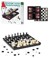 GIOCO DA TAVOLO TEODOMIRO DAL NEGRO SCACCHI/DAMA/BACKGAMMON MAGNETICO