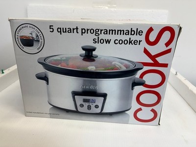 Cooks 5-Qt. Programmable Slow Cooker NEW