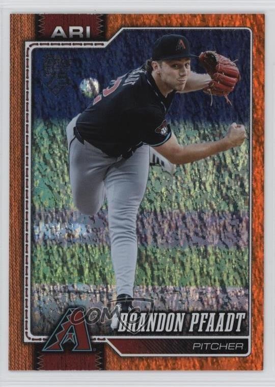 2026 Topps Series 1 Orange Holo Foil 12/25 Brandon Pfaadt #45 uu6
