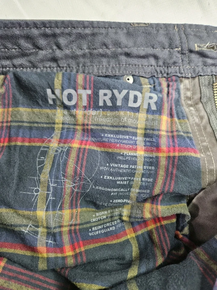 Kuhl Hot Rydr Lined Pants Men 33x30 Brown Canvas Patina Dye Outdoor Hiking - Image 2 of 4