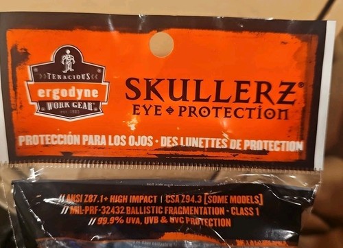 Ergodyne Skullerz Thor Schutzbrille - Augenschutz rauchfarbene Gläser mattgraues Gestell - Bild 4 von 6
