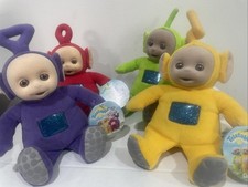 Teletubbies Plush Set of 4 Tinky Winky Dipsy Laa-Laa Po Soft Stuffed EDEN TOYS