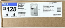 Eaton MBE24L125BTS Outdoor Meter Breaker 125 A 4 Spaces 6 Circuits