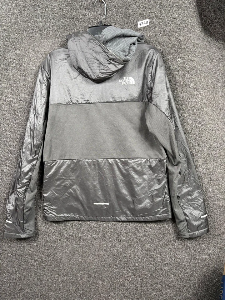 North Face Pullover Jacket Mens Small Gray Hooded Lightweight Outdoor Running - Image 2 of 4