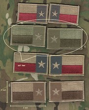 DAESH BASHER Zielone Berety SP OPS US Consultant In Mosul VELKRÖ TEXAS (3") Flaga R/L