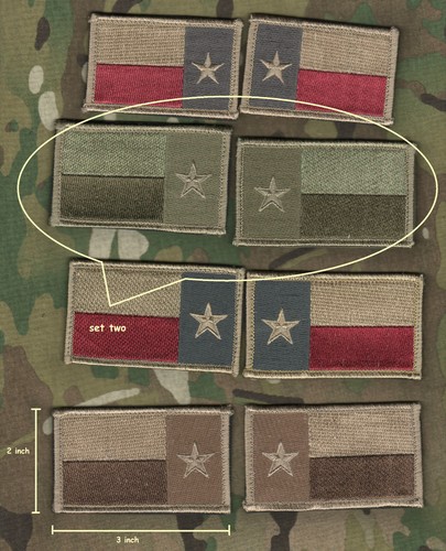 DAESH BASHER GREEN BERETS SP OPS US ADVISORS in MOSUL vêlkrö TEXAS (3") FLAG R/L - 第 1/1 張圖片