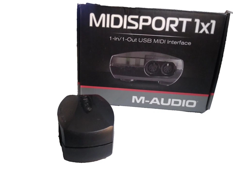 NEW M-AUDIO USB MIDISPORT 1X1 1-in/1-out USB MIDI Interface No usb cord included - Image 2 of 4
