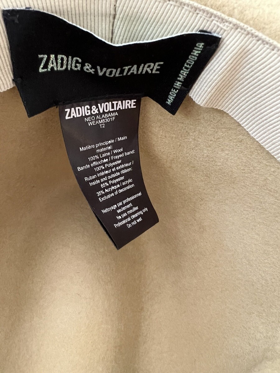 Zadig & Voltaire Neo Alabama Fedora Wool Hat Size 2 USED  display picture 3