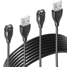 2 PCS Charger Cable for Garmin Watch Fenix Forerunner Vivoactive Approach Series
