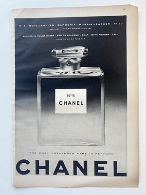 CHANEL N°5 オードトワレ 1955 Chanel No.5 Perfume Large Classic Bottle Photo Vintage Print