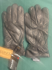 Women's Black Genuine Soft Leather Thinsulate Insulation Gloves Size M/L