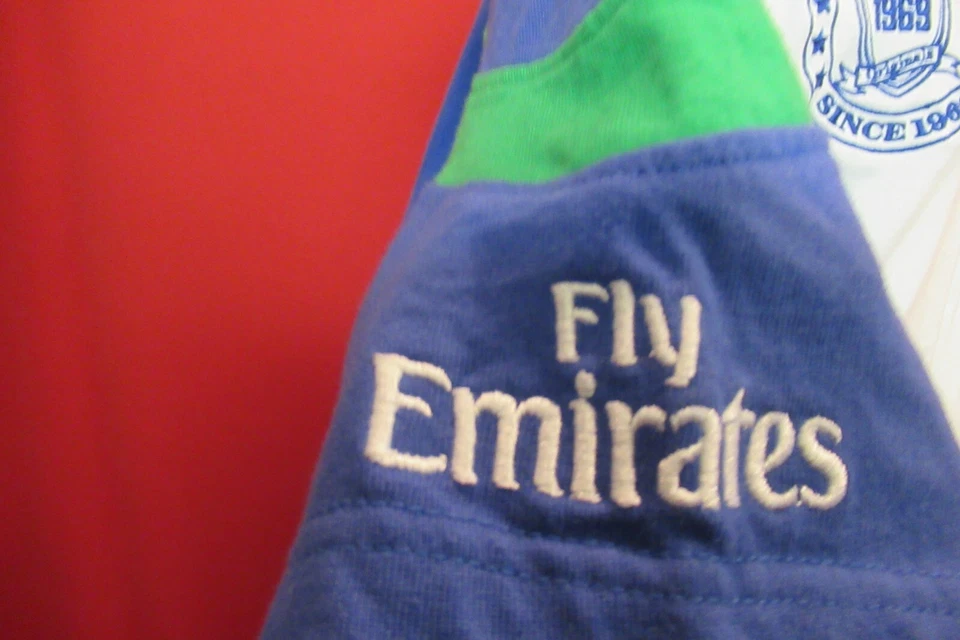 Camiseta polo vintage DUBAI RUGBY SEVENS Emirates Airlines oficial de rugby GG  - Imagem 4 de 4
