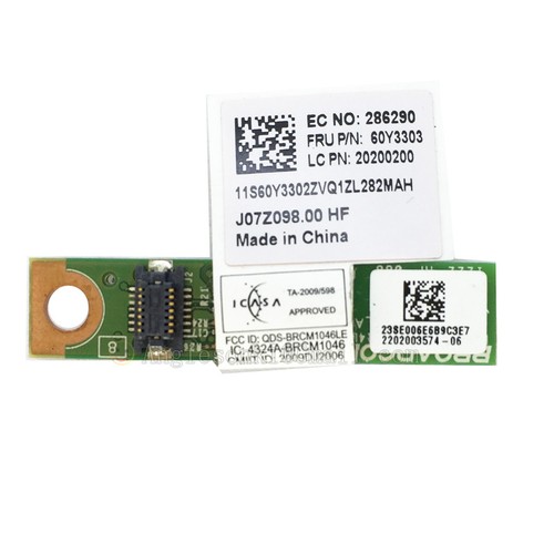 Lenovo ThinkPad T520 T530I W530 L430 E430 X230 T430 Bluetooth 4.0 Module 60Y3303 - Foto 1 di 4