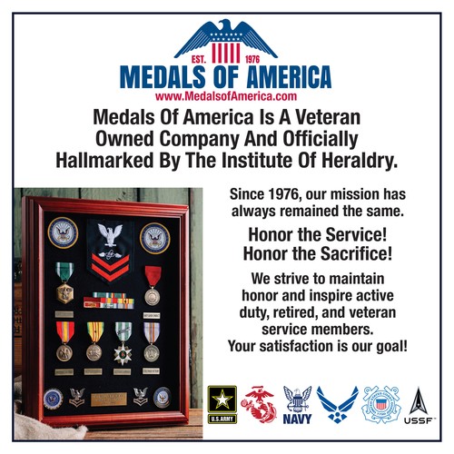 Medalla conmemorativa de servicio honorable anodizada - Imagen 3 de 4