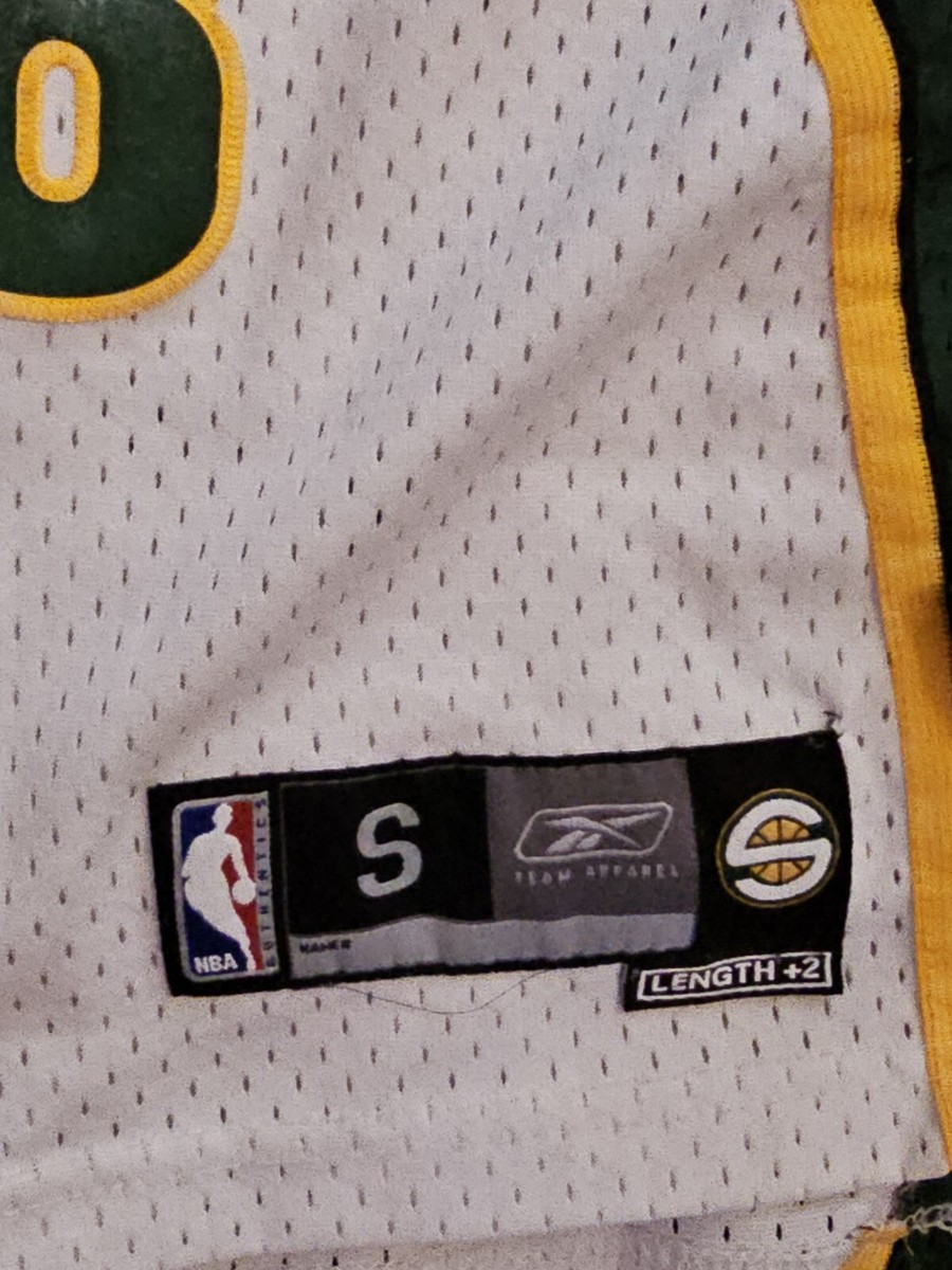Seattle Supersonics Sonics Jersey Luke Ridnour Reebok Stitch