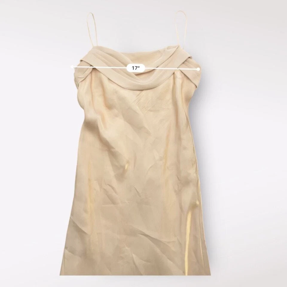 Vestido Maxi Aspeed Vintage Anos 90 Dourado Tamanho X-Grande Festa Ano Novo - Imagem 4 de 4