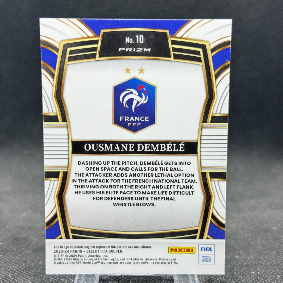 Ousmane Dembele 2023-24 Panini Select FIFA Equalizers Silver