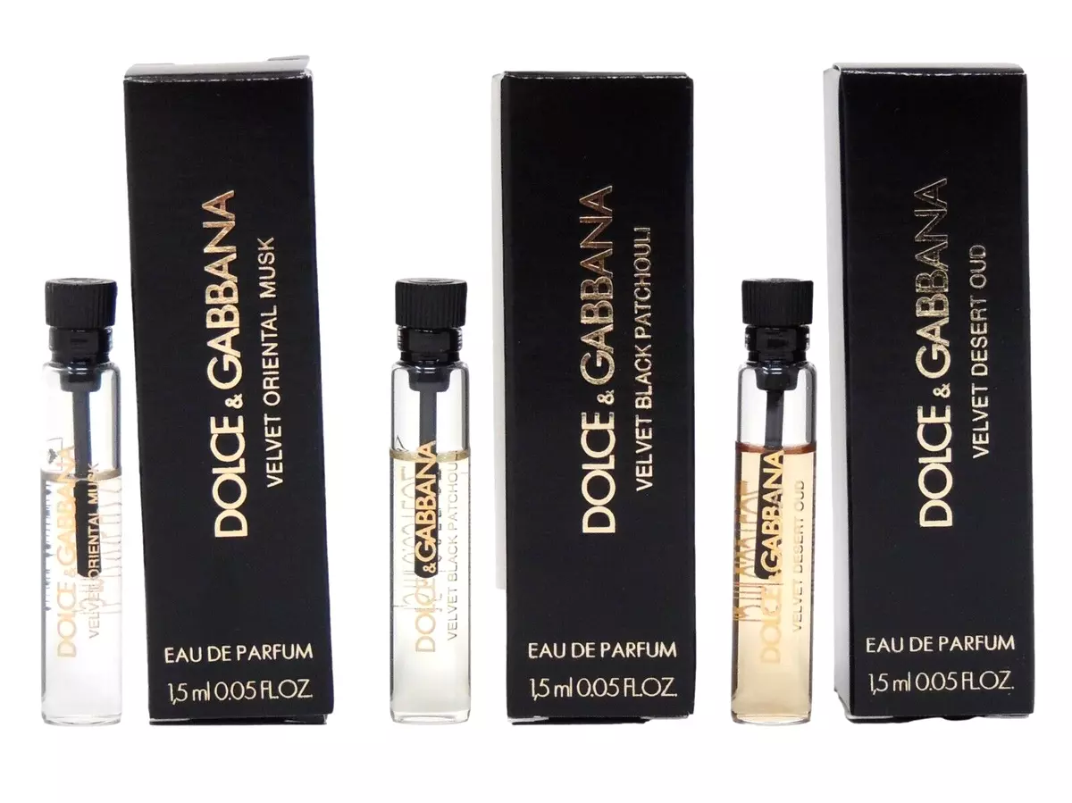 D G DOLCE GABBANA ORIENTAL MUSK PATCHOULI DESERT OUD 1.5ml