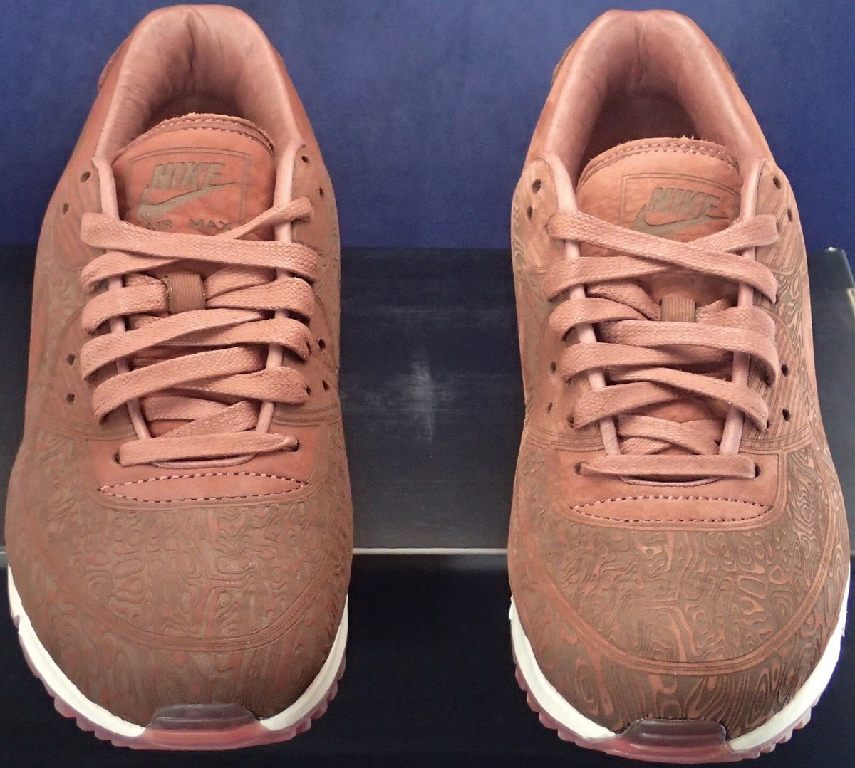 2021 Nike Air Max 90 QS Laser Mahogany Dark Pony Light Bone 