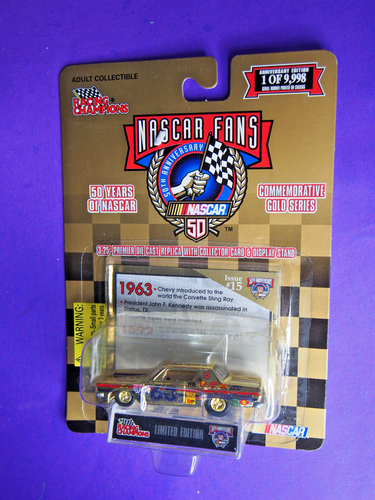 Racing Champions Nascar Limited Edition GOLD Series 1963 Plymouth 1 of 9998 made - Picture 4 of 6