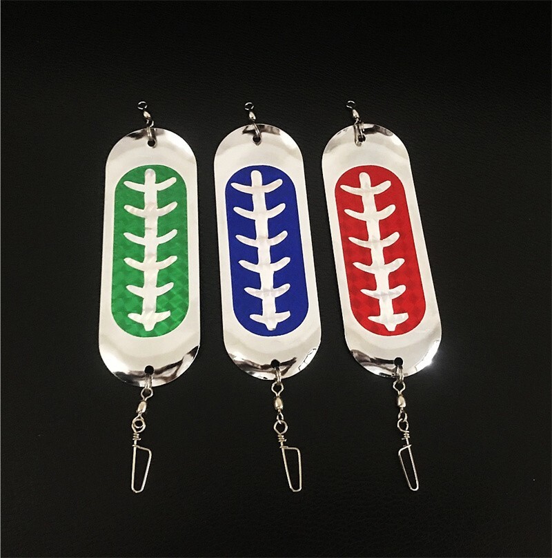 4Pcs Yousya Fishing Dodgers Fishing Flashers for Salmon 24g Throlling