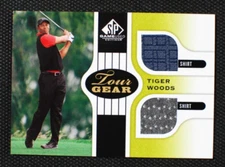 🌟 TIGER WOODS - 2012 UD SP Tour Gear Game Used Dual Shirt Relics #TG-TW