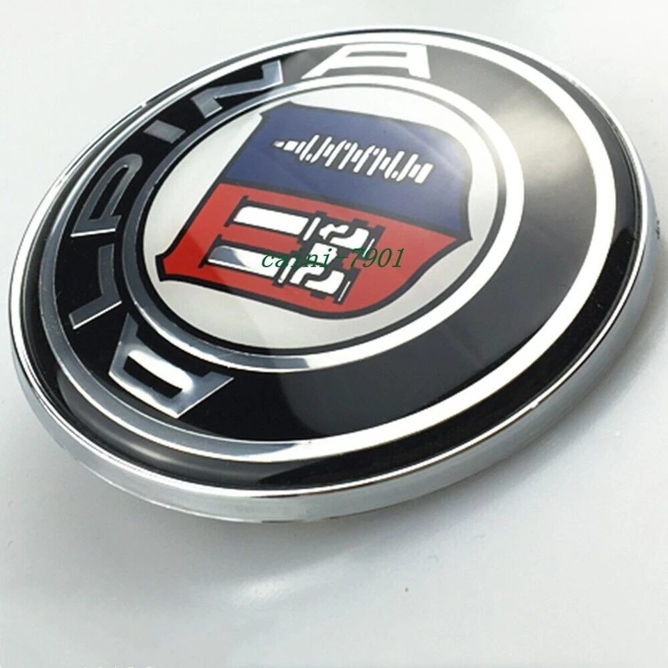 Insignia emblema capó delantero y maletero trasero 2 piezas 82 mm 74 mm para ALPINA B5 B7 Foto 3 de 3