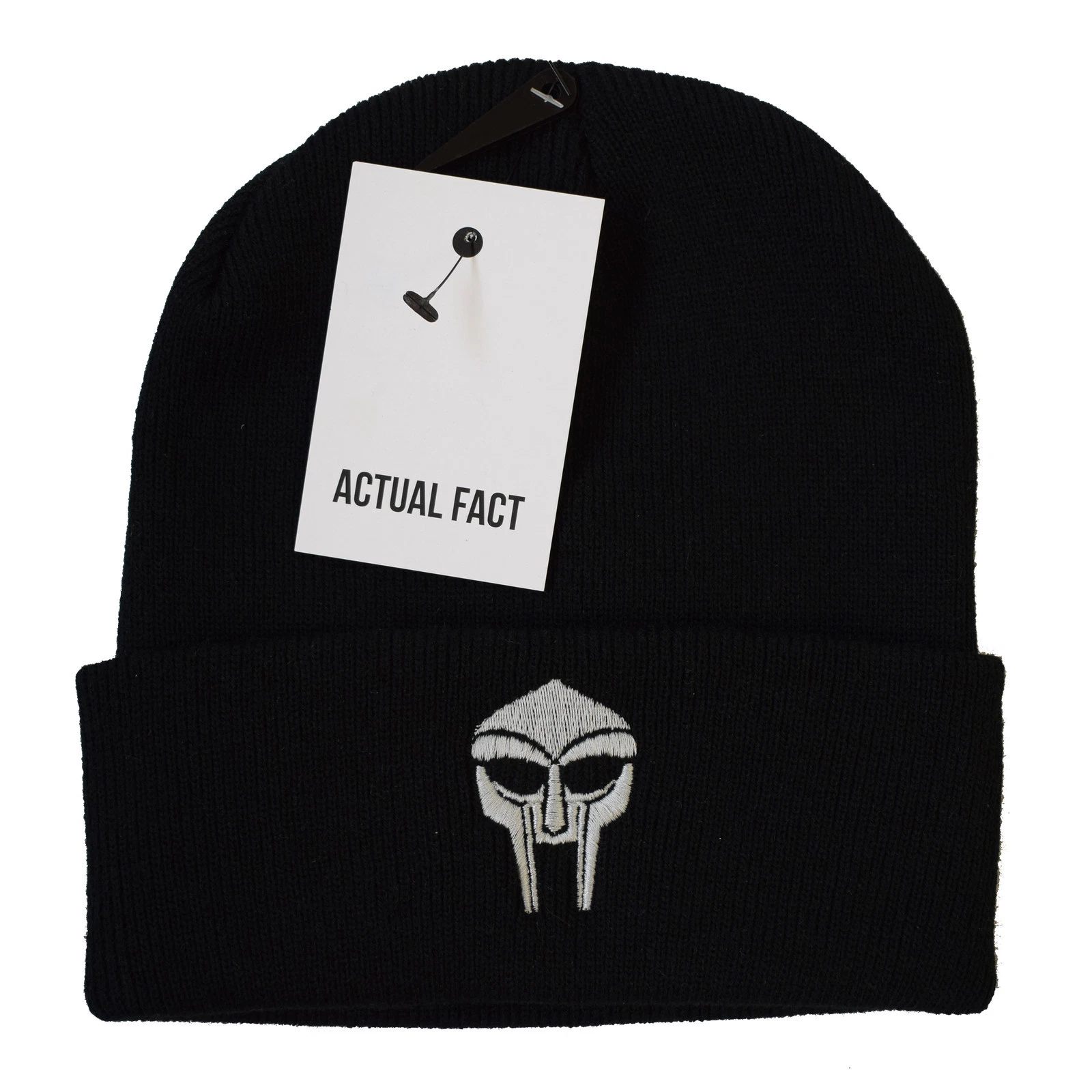 Actual Fact MF Doom Embroidered Badge Roll Up Black Wooly Beanie Hat
Opens in a new window or tab