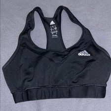 Adidas Racerback Sports Bra Black Climalite Athletic Workout Gym small