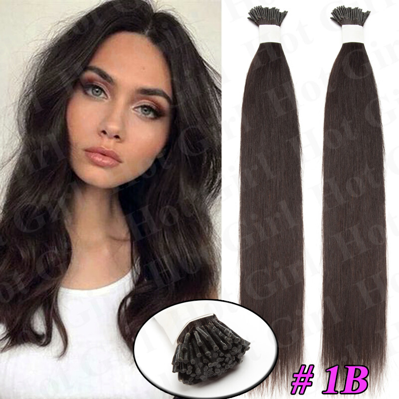 300 Fili Stick I-Tip Remy Estensioni Capelli Umani Micro Anello Perline Link 150 - Foto 14