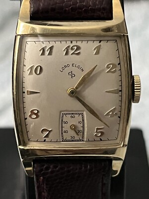 lord elgin 14k gold Filled watch.21 Jewels. Pristine Condition. | eBay