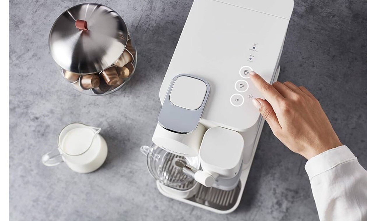 Nespresso EN500W Lattissima One Coffee Maker Silky White 44387405003