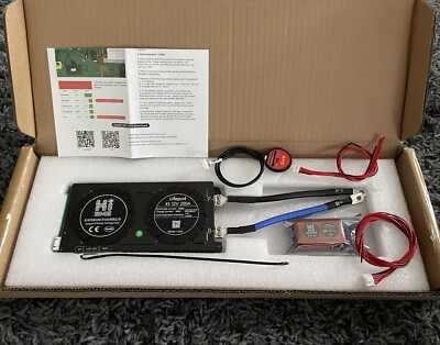 4S 12V 200A Smart BMS Bluetooth + 1A Active Balancer für Lifepo4 Akkus Batterien