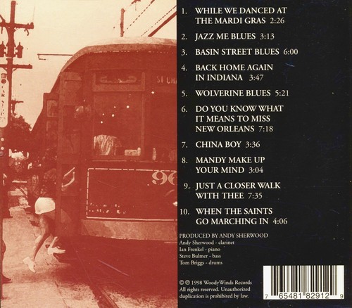 ANDY SHERWOOD - While We Danced at the Mardi Gras - 1998 Woody Winds WWSCD101 - Picture 2 of 3