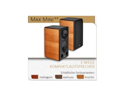 Unison Research MAX Mini - Kompaktlautsprecher Mahagony Paar | Neu | UVP 3149  