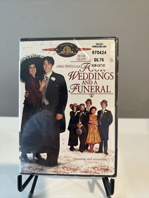 Four Weddings and a Funeral (DVD, 1993, Dual Sided) NEW SEALED