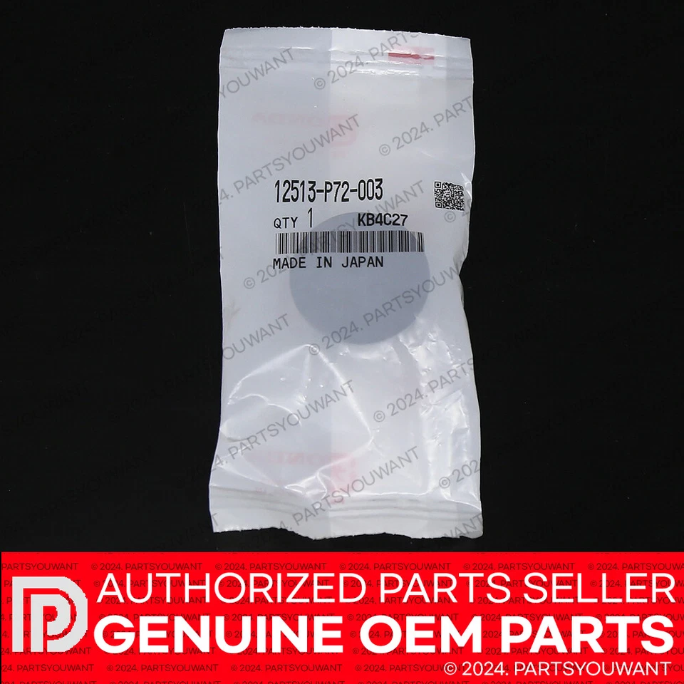 GENUINO Honda Acura OEM Motor Culata Leva Cubierta Enchufe 12513-P72-003 NUEVO Foto 4 de 4