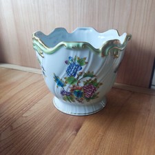 Herend Ungarn Queen Victoria Feiner &Uuml;bertopf Cachepot Dm 18 cm