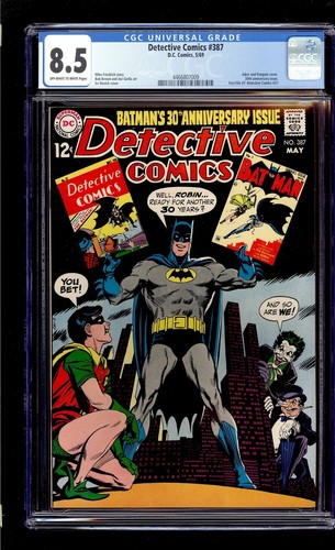 Detective Comics #387 1969 CGC 8.5 VF+ OW/W High Definition Scans**