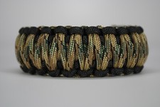 550 Paracord Survival Bracelet King Cobra Black/MultiCam "Made in the USA"