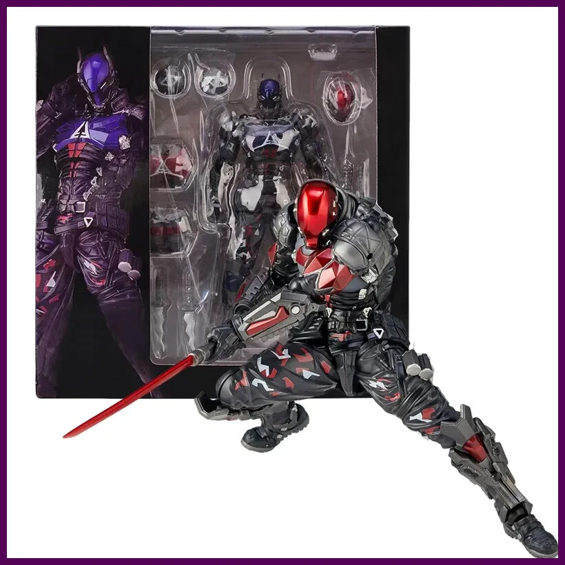 YAMAGUCHI ヒーローフィギュア 赤黒 Amazing Yamaguchi Arkham Knight Action Figure Red Hood Robin Jason