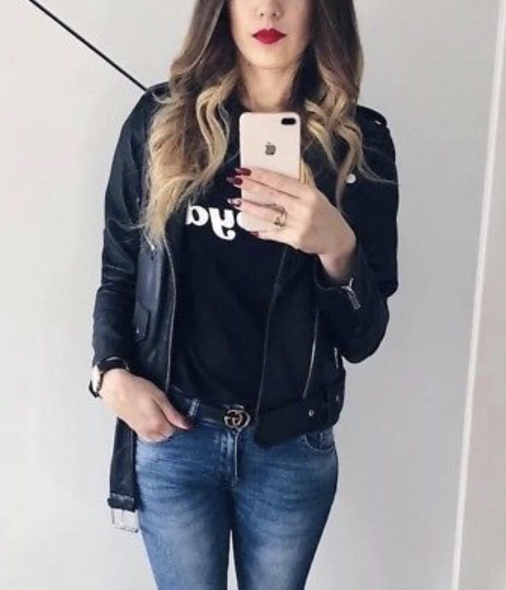 Zara AW17 Black Leather Motorcycle Jacket Size S 5479/200 | eBay