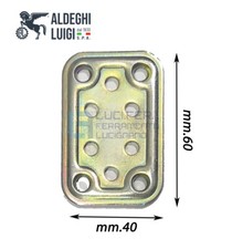 VERSTÄRKTE VERBINDUNGSPLATTE GERADE HALTERUNG SCHWERE ART MM.40X60 HOLZBALKEN 