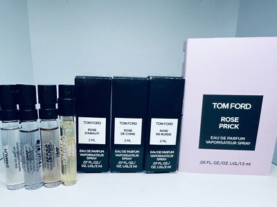 Tom Ford Rose Perfumes Collection Sample Vials Spray 4Pc Set