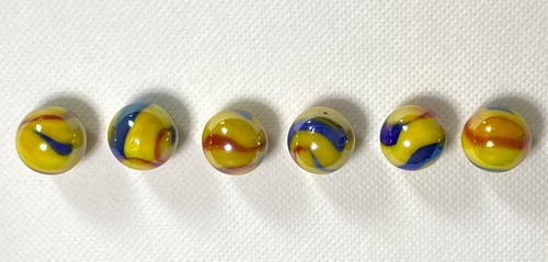 (5) RARE MEGA PARROT VACOR MARBLES .61-.65" MINT+/- MV109 - Picture 13 of 22